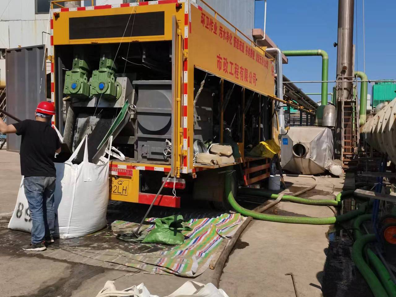 团风淤泥压干处理